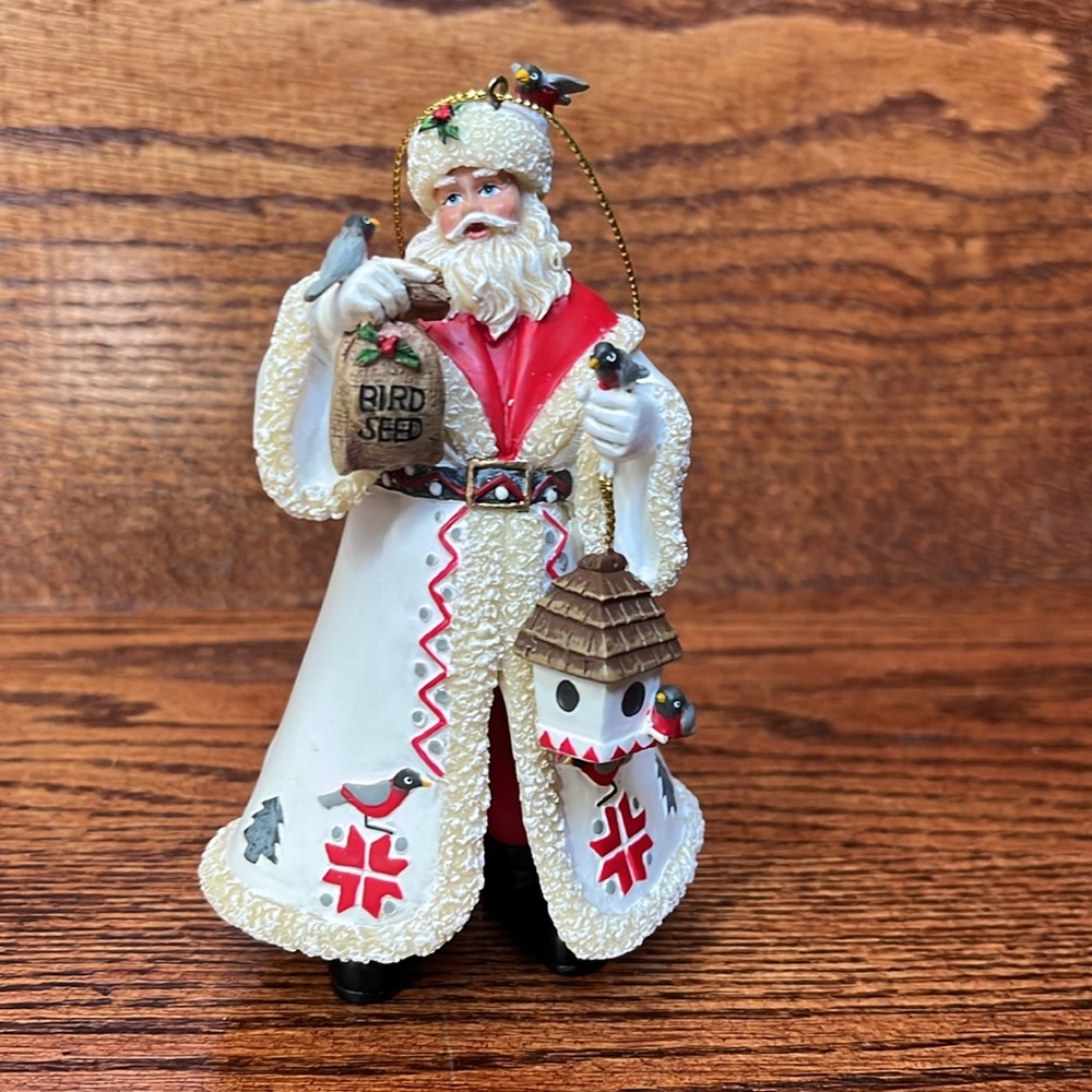 Ashton Drake Galleries Santa's Feathered Friends Ornament "Red, Red Radiance"